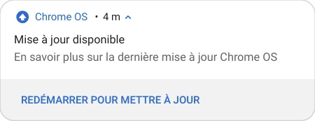 Notification de mise à jour